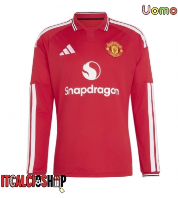 Manchester United Prima Maglia 2026-27 Manica Lunga Manchester United Prima Maglia 2026-27 Manica Lunga